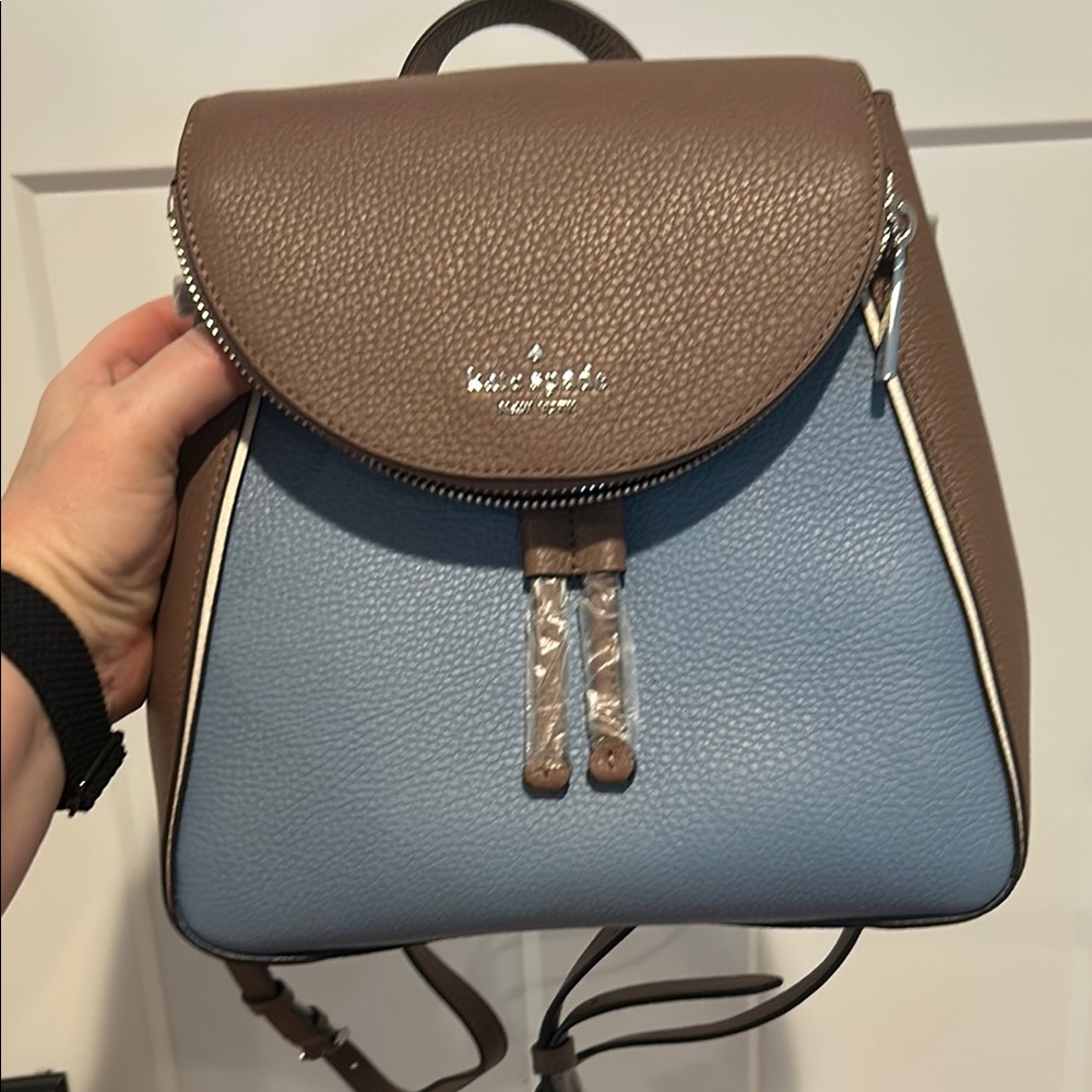 Kate Spade Brown and Blue Backpack